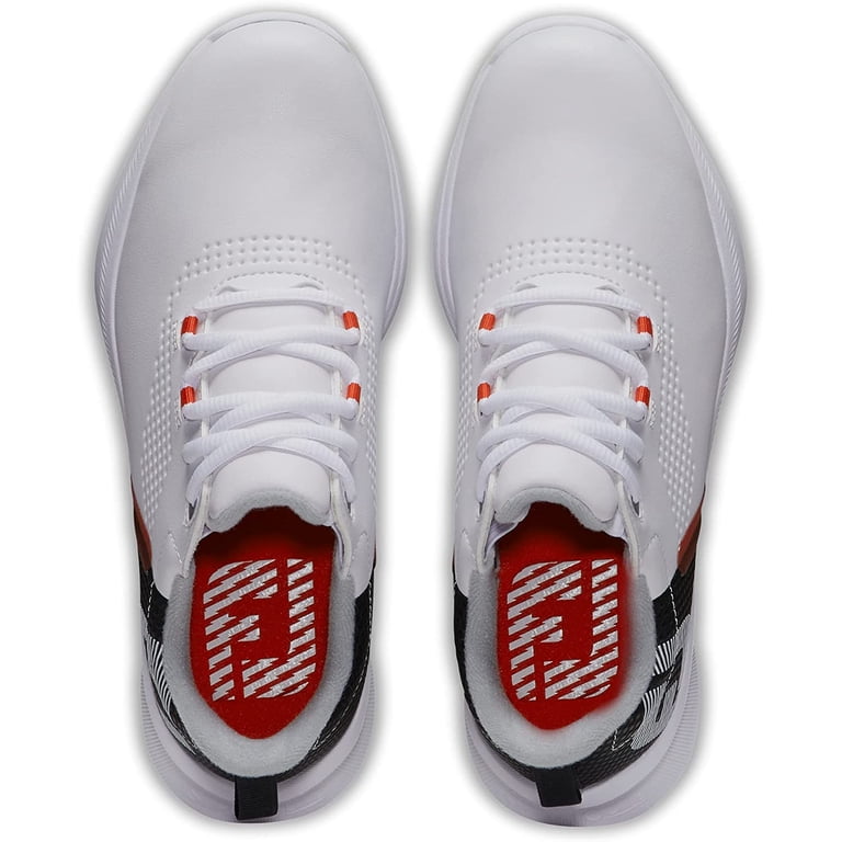 FootJoy Youth Fuel Golf Shoes (White/Black/Red, 6 D US  display picture 2