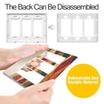 thumbnail image 4 of Yayeee Rocker Switch Wall Plate 2-Gang 4.7"x4.6" Home Decorative Outlet Cover, Abstract Desert Pattern, 4 of 6