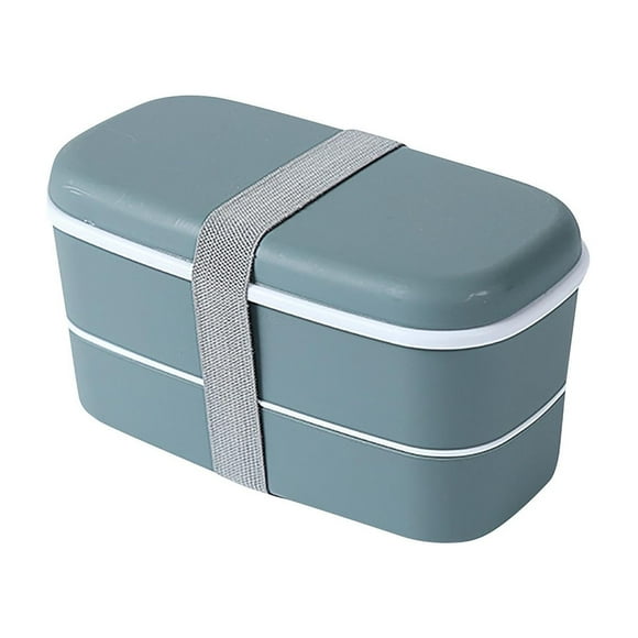 Fiambrera Infantil de Doble Capa con Compartimentos para Microondas y Refrigerador, de Material Apto para Uso Alimentario.