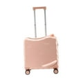 thumbnail image 4 of BELOVING Kids Ride on Suitcase with Wheels Cartoon Compact Lightweight Travel Luggage Pink, 4 of 10