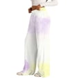 thumbnail image 5 of QASIEATN Women's Tie Dye Casual Wide Leg Pants Loungewear Pocket Pants High Waisted Drawstring Sweatpants, 5 of 9