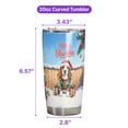 thumbnail image 5 of Merry Christmas Woofmas Xmas Noel Basset Hound Elf Candy Cane Snow 20oz Stainless Steel Tumbler Insulated Cup with Lid Bassets Dog Breed Lovers Gifts Idea - 13017, 5 of 5