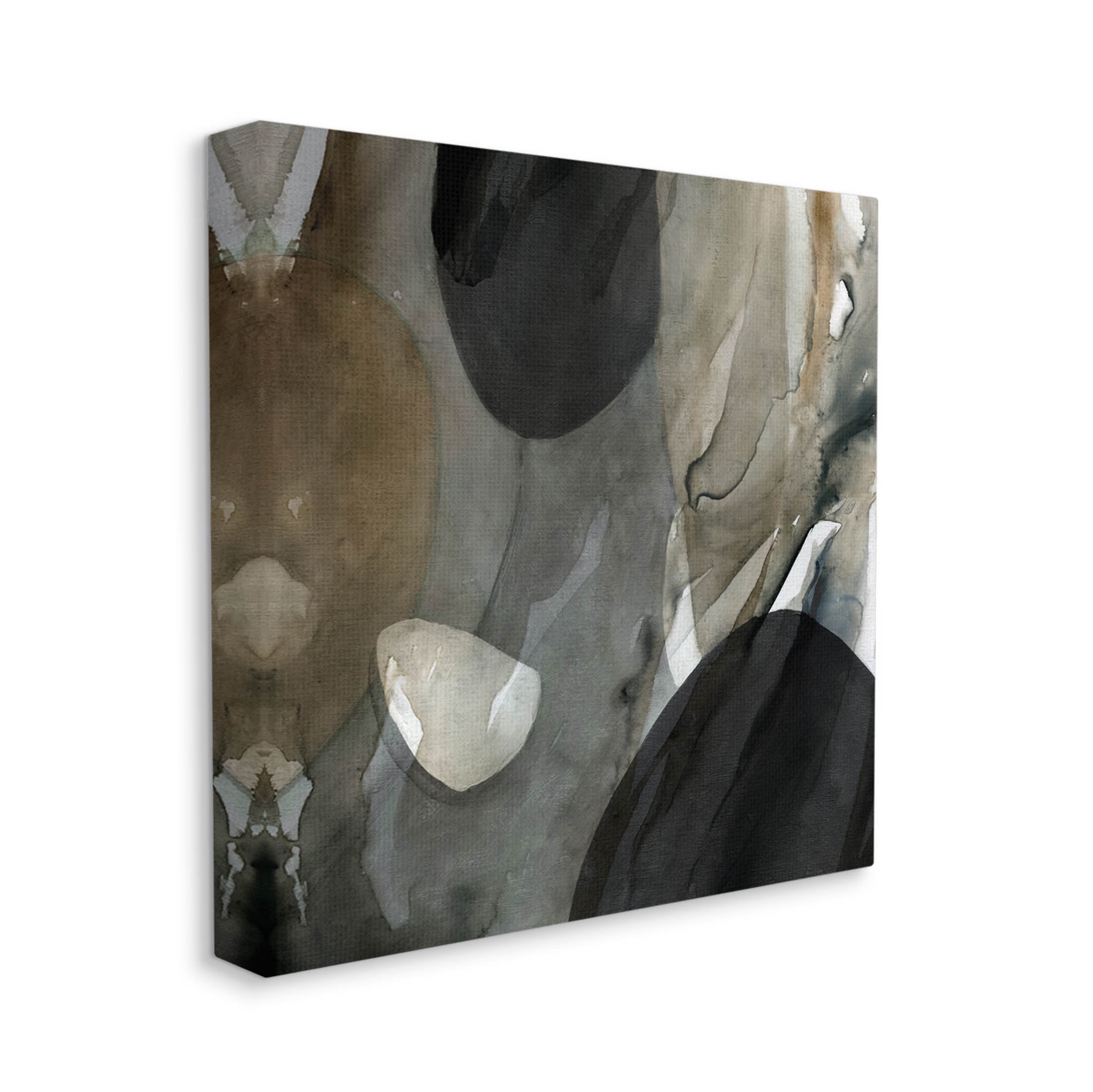 Stupell Industries Modern Layered Shapes Abstract Painting Gallery Wrapped Canvas Print Wall Art, Design by Carol Robinson