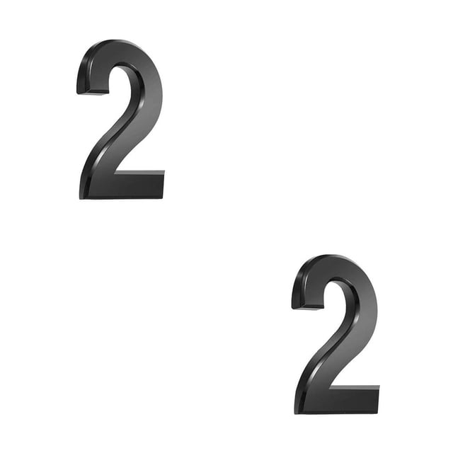 Matsuzay Números de casa para exterior, marcas numéricas negras, piezas de signos de número, signo de número, herramientas de marcado de Type3 NO3