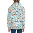 thumbnail image 6 of Naloa Butterflies Teenage Zipper Hoodie, Long Sleeve Zip Up Hoodies Casual Jackets Tops for 7-12 Years-Small, 6 of 6