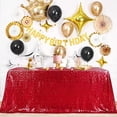 thumbnail image 1 of Mantel B-COOL con lentejuelas rojas, 228 x 335 cm, para decoración de fiestas, 1 of 11