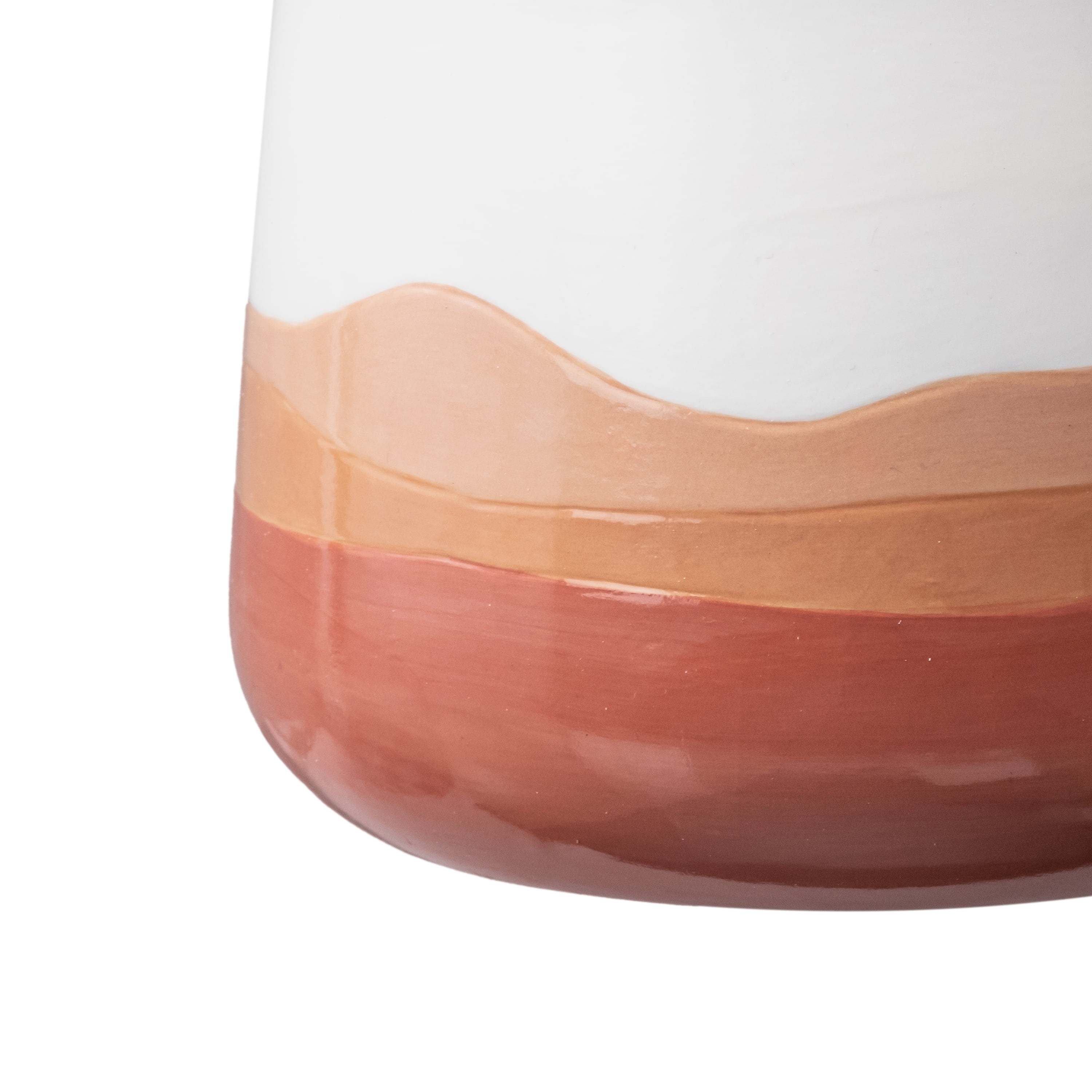Mainstays 6-Inch Red Ombre Ceramic Planter with Drainage Hole