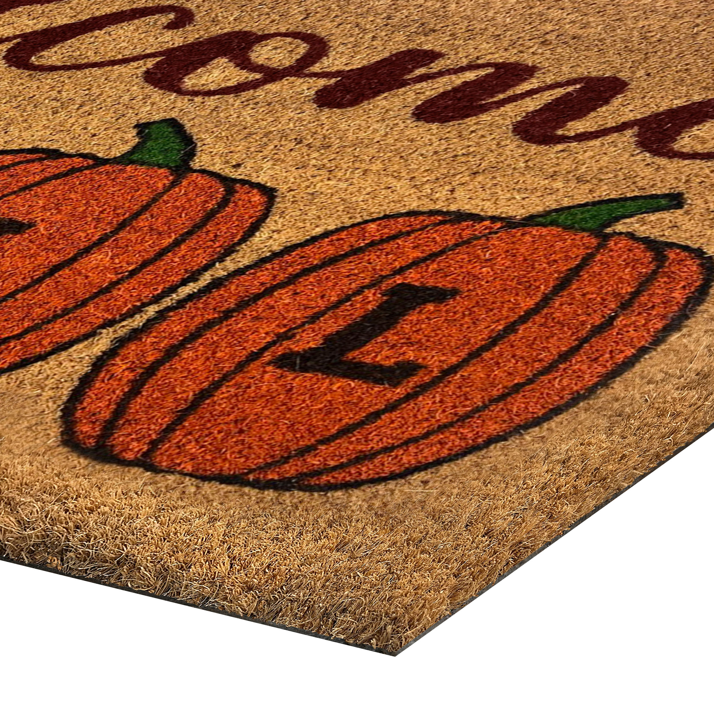 Achim Printed Coir Mat 18" x 30", Welcome Pumpkins