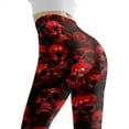 thumbnail image 5 of DISNIMO Skull Printed High Yoga Pants Tummy Control, Stretch Women's Workout Leggings Athletic Yoga Pants Leggings for Workout Running Cycling, Red, XL, 5 of 6