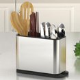 thumbnail image 5 of Stainless Steel Kitchen Utensil Holder with 4 Divided Compartments, 5 of 5