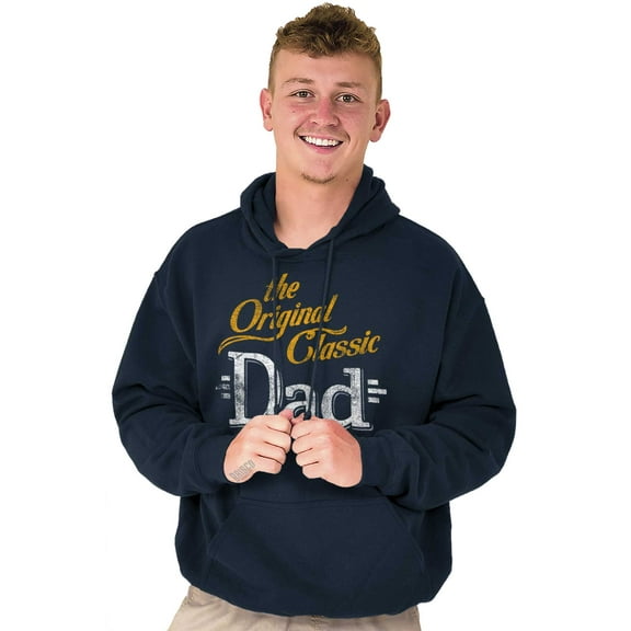 Fathers Day The Original Classic Dad Hoodie Hooded Sweatshirt Men Brisco Brands S