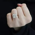 thumbnail image 2 of 3Ct Lab Created Diamond Cushion Cut Solitaire Engagement Ring 14K White Gold Plated, 2 of 3