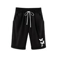 thumbnail image 1 of YWOAGH Pantalons pour Filles Shorts Décontractés Amples de Cinq Pouces avec Taille Élastique pour Activités Quotidiennes et Extérieures Pantalons Rouges, 1 of 5