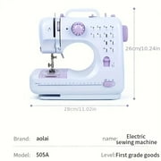 Lightweight Professional Portable Sewing Machine - 12 Stitch Modes, Adjustable Speed & Overlocking, Suitable for Home Use, Beginners & Crafts