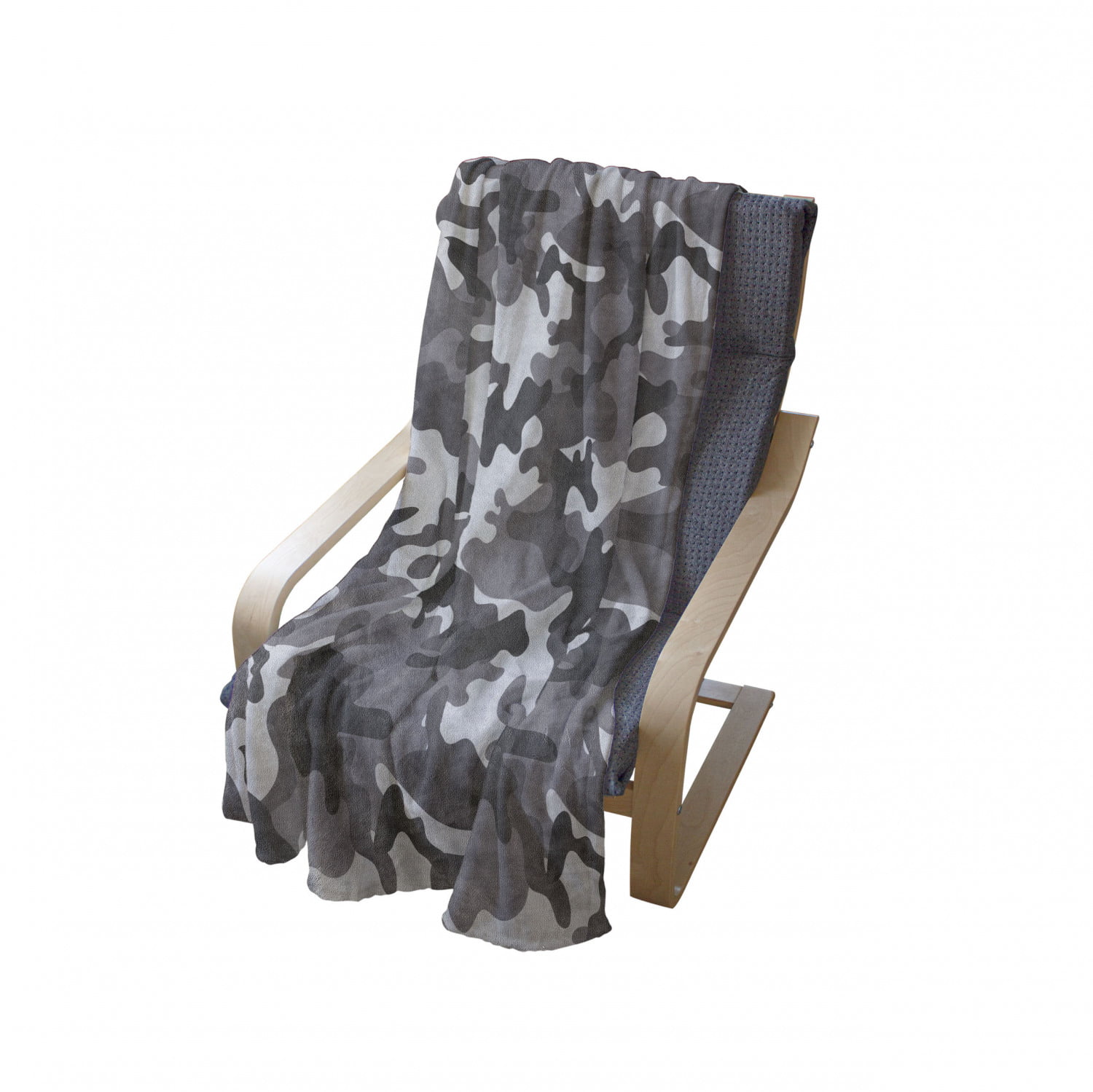 Monochrome Attire Pattern Camouflage Inside Vegetation Fashion Design Print Grey Coconut Ambesonne Camouflage Soft Flannel Fleece Throw Blanket Cozy Plush for Indoor and Outdoor Use 60 x 80 