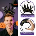 thumbnail image 7 of Yoyauz Halloween Headband Pumpkin Witch Hat Bat Spider Headband Halloween Costume Party Makeup Hair Accessories, 7 of 7