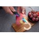thumbnail image 5 of SiliSlick Juego de Cuchillos para Carne - Cuchillos de Acero Inoxidable con Revestimiento de Titanio Iridiscente/arcoíris - 5 Pulgadas / 12,7 Cm - (4 Negros), 5 of 9