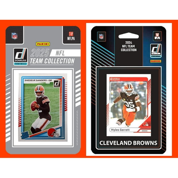 2025 2024 Donruss Factory Sealed Team Set 2 Pack Cleveland Browns Shedeur
