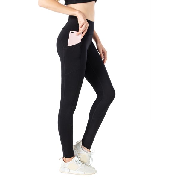 Pantalones de yoga de alta cincha con bolsillos para mujeres Pantalones atléticos para la ejecución de ejercicios de yoga