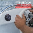 thumbnail image 2 of Pyle Marine Bluetooth Receiver Speaker Kit - Waterproof Audio Entertainment System Set w/Dual 6.5" Boat Speakers, Wireless BT Controller, Compact Handheld Broadcasting Microphone Black, 2 of 7