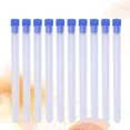 thumbnail image 2 of BRIGHTFUFU 10 Unids 16x1 CM Transparente De Plástico Botellas De Almacenamiento Agujas Barriles De Almacenamiento Tubos DIY Perlas Claves Contenedores Agujas Organizadores con enchufe azul, 2 of 7