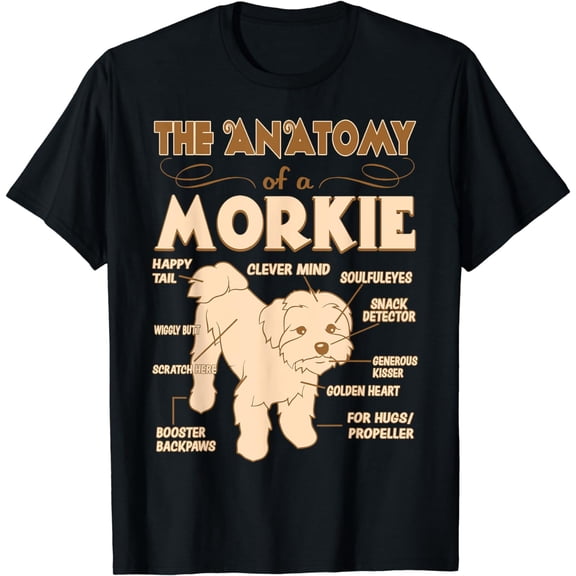 The Anatomy Of Morkie Pet Lovers Gift Tshirt