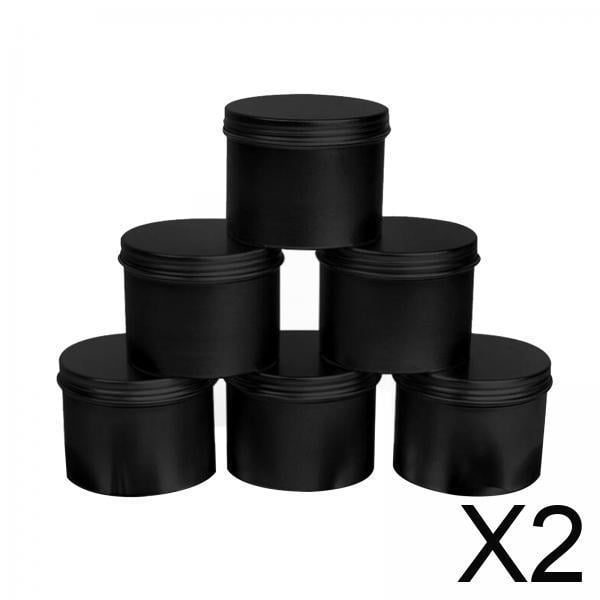 Latas de aluminio,pequeños contenedores de latas de aluminio de 150 ml redondos,latas de té resistentes al desgaste con hebilla reutilizables,caja de aluminio frasco de vela portátil con