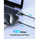thumbnail image 5 of Cable USB C a USB A 1 Hora 3 Paquete 60W 3A Nylon Rojo Carga Rápida 1M para iP16 Galaxy Xiaomi Switc, 5 of 7
