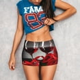 thumbnail image 3 of Fotbe Red Wine Rose Shorts Sin Costuras – Shorts Deportivos de Cintura Alta para Mujer, Elásticos para Gimnasio, Yoga, Running o Ciclismo-X-Large, 3 of 8