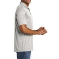 thumbnail image 3 of Mafoose Men's PosiCharge Competitor Polo T-Shirt Silver X-Large, 3 of 5