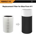 thumbnail image 4 of Filtros para purificador de aire Smilyan, paquete de 3, HEPA compatible con 411, 4 of 5