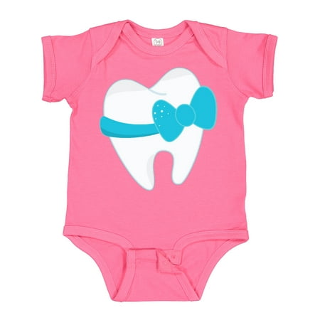 

Inktastic Tooth with a Bow Gift Baby Boy or Baby Girl Bodysuit