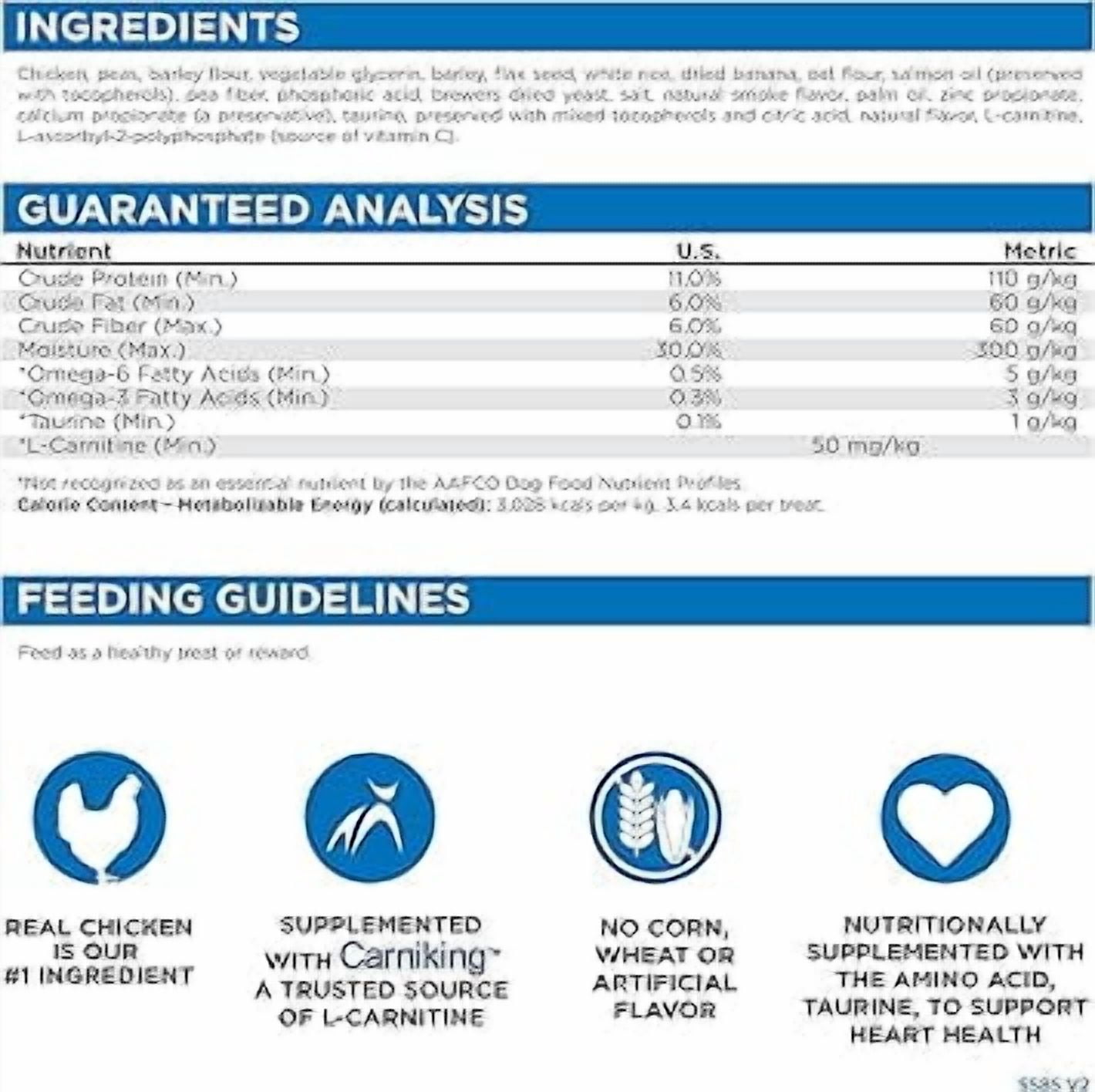 Nutri Source TU80020 14 oz Soft & Tender Chicken Treats for Dogs