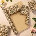 thumbnail image 5 of Birthday Wrapping Paper Rolls, Gift Kraft Gift Wrapping Paper Design for Boys, Men, Women, Girls - 17 Inch X 33 Ft (Black, 46.8 Sq.Ft.Ttl), 5 of 7
