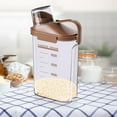thumbnail image 1 of Openpig Cereal Containers Storage, 2500ML Airtight Large Dry Food Storage Containers with Pouring Spout Measuring Cup for Snacks Grain Rice, Dispenser Plastic Bin, 1PC, 1 of 3