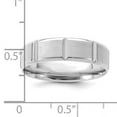 thumbnail image 5 of 14K White Gold Heavy Comfort Fit Fancy Band Ring Size 12, 5 of 5