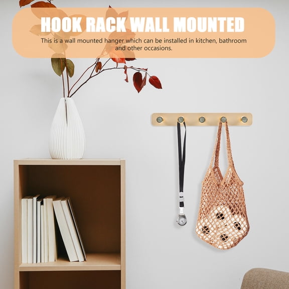 SEWCHICS Hanging Key Holder Towel Hook Beige ABS 1Pack Load Bearing