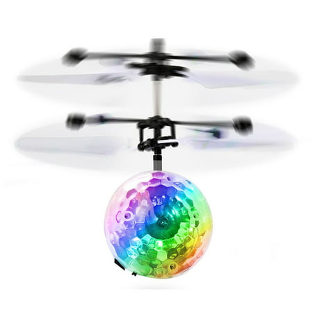 Flying Ball LED Light Infrared Induction Suspension RC Flying Toys USB Rechargeable Indoor Outdoor