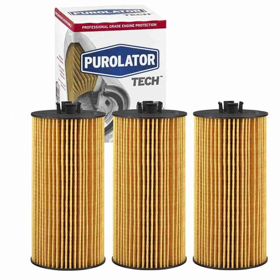 3 pc Purolator TECH TL45526 Engine Oil Filters for 3C3Z 6731 AA 47312 57311 57312 57312XP 61857311 84311 CF5515 CH9549 COC9549 EA15K88 FP9549 LP2017 LP2017FC M1009 M1C-651 M2016 MGL57311 MO5515