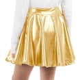 thumbnail image 5 of KAUOD Girls Metallic Mini Skirts High Waist Athletic Skirt with Shorts Activewear for Teens Kids Performance Tennis, 5 of 7