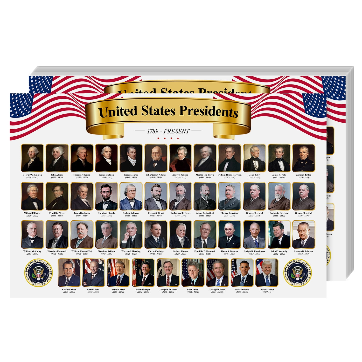 United States Of America President Poster Pictures And Names Of Usa