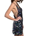 thumbnail image 5 of Gibobby Vestidos para Mujer Lentejuelas de colores Lentejuelas Sexy Tirantes Sin espalda Bolsa en V profunda Vestido de cadera Fiesta(Negro,G), 5 of 5