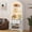 a01-White, variant on NEGYLIM Arched Coffee Bar Cabinet with LED Lights, 71" Tall Freestanding Kitchen Storage Cabinet with Drawers & Adjustable Shelves, Mid-Century Wooden Beverage Cabinet for Living Room