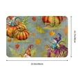 thumbnail image 3 of Haiem Gnomes With Pumpkins Front Door Mat Indoor Outdoor Entrance, Waterproof All-Season, All-Weather Doormat, Durable Flannel Fabric, Fade Resistant, Low Profile, 16x24in, 3 of 8