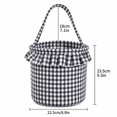 thumbnail image 3 of Mifelio Halloween Treat Bag, Trick or Treat Candy Bag, Fabric Plaid Candy Bucket Bag with Handle, Reusable Halloween Tote Bag for Kids, Party Favors, Candy Collection and Holiday Gifts, 3 of 5