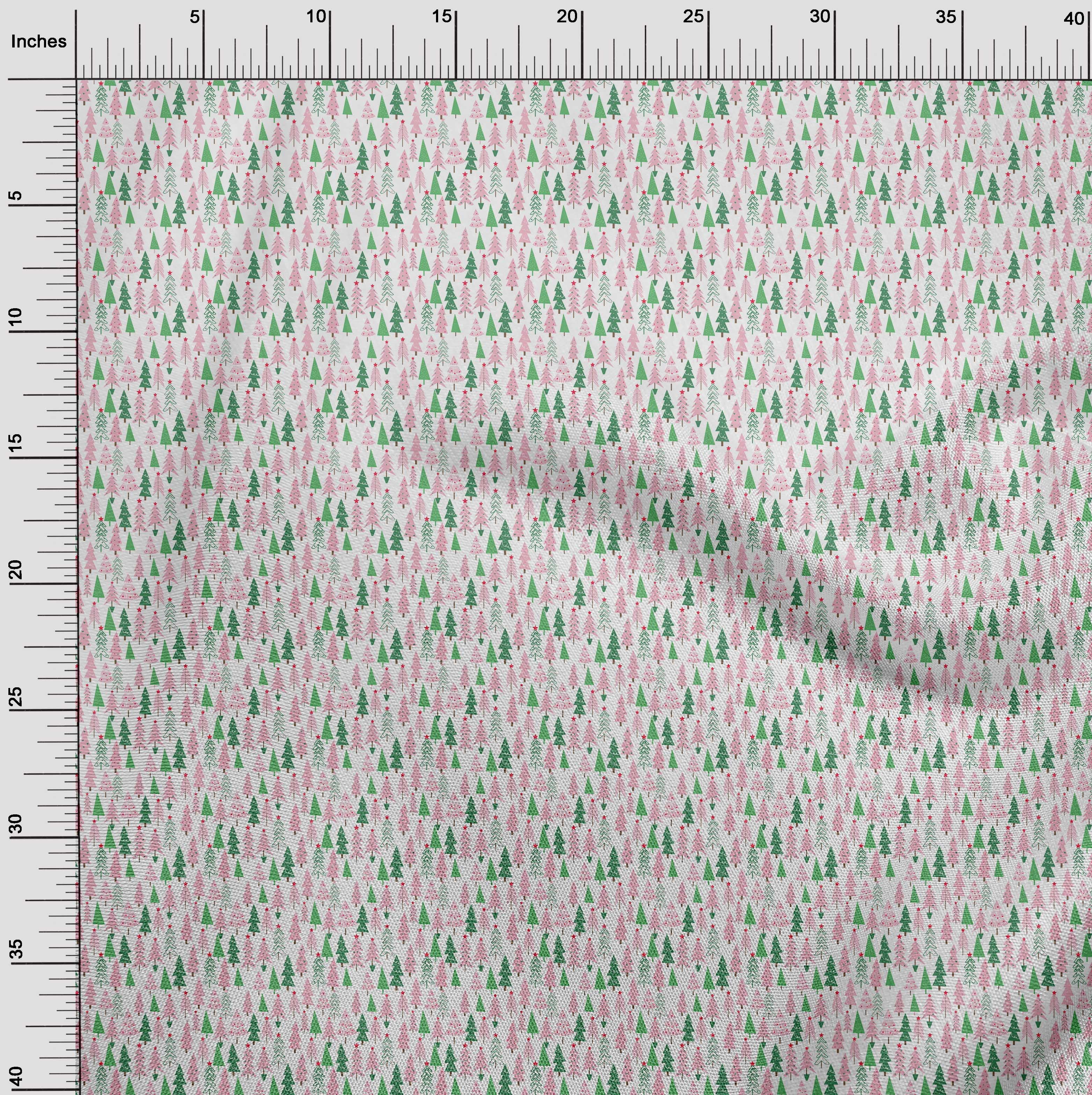 oneOone Cotton Poplin Twill Light Pink Fabric Christmas Sewing Craft Projects Fabric Prints By Yard 56 Inch Wide