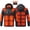 Black, variant on Men Coats Fall Mens Jacket Hooded Long Sleeved Zipper Pocket Outerwear Solid Color Warm Jacket Loose Fit Anniversary Tops Blue