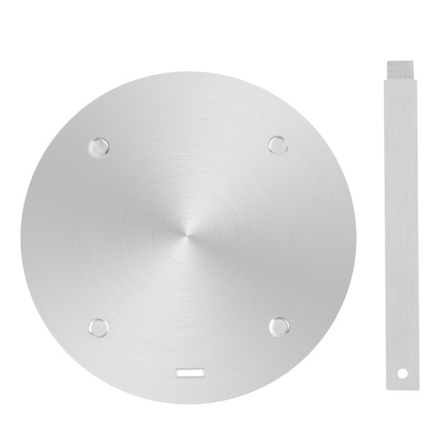 20cm Commercial Induction Cooktop Heat Diffuser Plate - Stainless Steel & Glass Ceramic with Detachable Handles, Universal for Glass/Ceramic Vessels, Efficient Heat Conduction, Easy Cleaning & Storage