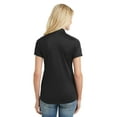 thumbnail image 2 of Port Authority Ladies Diamond Jacquard Polo-XS (Black), 2 of 6
