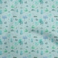 thumbnail image 1 of oneOone Tissu Polyester Spandex Bleu Ciel Matériel de Robe d'Automne Tissu Imprimé Tissu au Mètre 56 Pouces de Large, 1 of 4